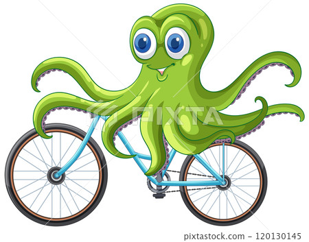 Octopus Riding a Bicycle Adventure Octopus Riding a Bicycle Adventure 120130145