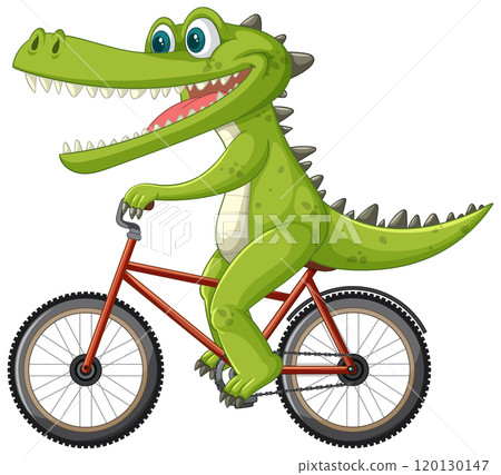 Crocodile Riding a Bicycle Adventure Crocodile Riding a Bicycle Adventure 120130147