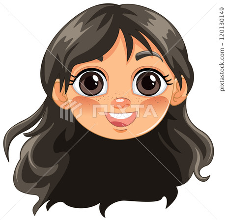 Smiling Girl with Big Eyes Smiling Girl with Big Eyes 120130149