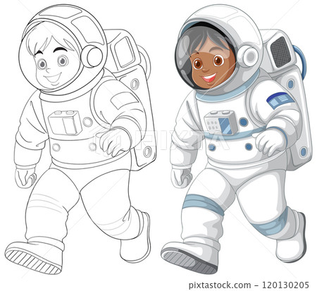 Children Astronauts Exploring Space Children Astronauts Exploring Space 120130205