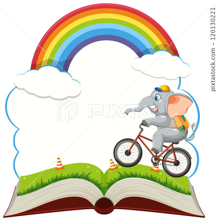 Elephant's Adventure on a Bicycle 120130221