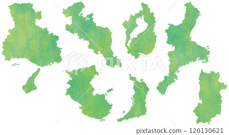 Kinki region prefecture illustration set 120130621