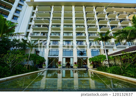 Stylish hotel exterior 120132637