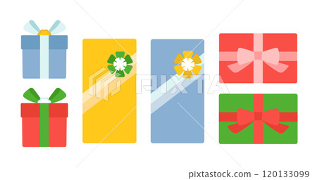 Illustration set of gifts 120133099