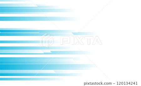 Blue white geometric stripes abstract tech background 120134241