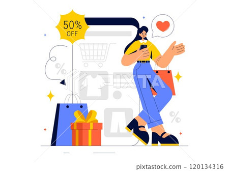 Super Saturday Sale Vector Illustration featuring Enjoy an Exciting Weekend with Amazing Discounts and Retail Shopping Offers for Clearance Deals 120134316