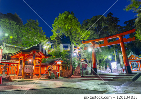 Fushimi Inari Taisha Shrine at night Tamayama Inari Shrine Fushimi Inari Taisha Shrine at night Tamayama Inari Shrine 120134813