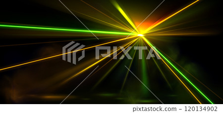Radiant laser light beams for concert stage 120134902