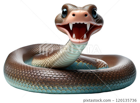 可愛的蛇玩具/人物（剪紙） 120135736