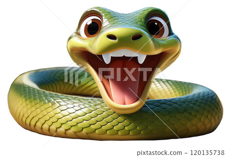 可愛的蛇玩具/人物（剪紙） 120135738