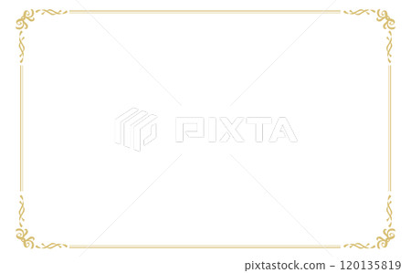 金色裝飾背景框素材 120135819