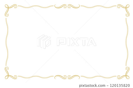 Gold decorative background frame material 120135820