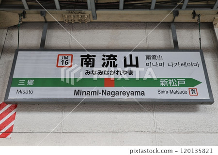 Minami Nagareyama Station sign 120135821
