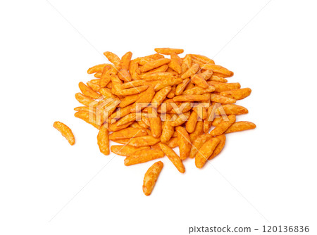 Senbei isolated, kaki no tane rice cracker, japanese crispy snack, sembei, okaki, Asian baked sweets Senbei isolated, kaki no tane rice cracker, japanese crispy snack, sembei, okaki, Asian baked sweets 120136836