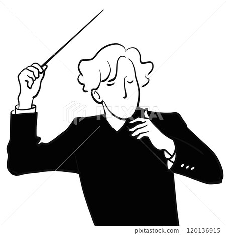 導體的簡單黑白插圖 導體的簡單黑白插圖 120136915