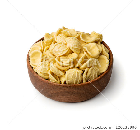 Raw Orecchiette Pasta, Homemade Dry Macaroni, Italian Recchietedde 120136996