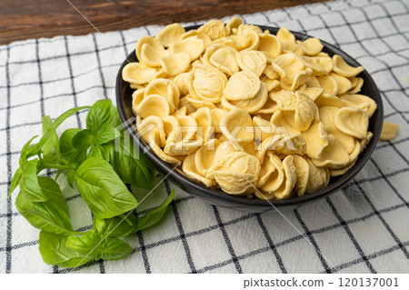 Raw Orecchiette Pasta, Homemade Dry Macaroni, Italian Recchietedde 120137001