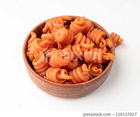 Raw Trottole Pasta, Dry Vesuvio Macaroni, Italian funghetto, Raw Noodle 120137027