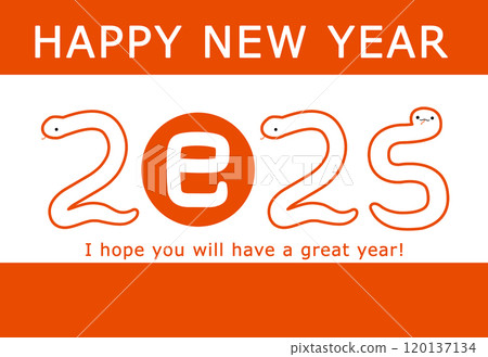 2025 Reiwa 7 New Year's card material 120137134