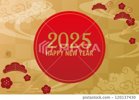 New Year's card 2025 Year of the Snake New Year's card 2025 Year of the Snake 120137430