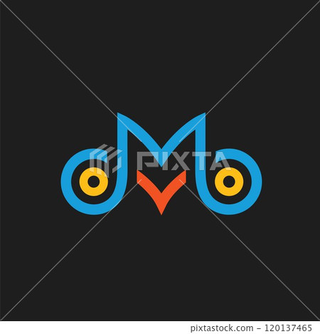 CM letter music note logo icon vector concept design template 120137465