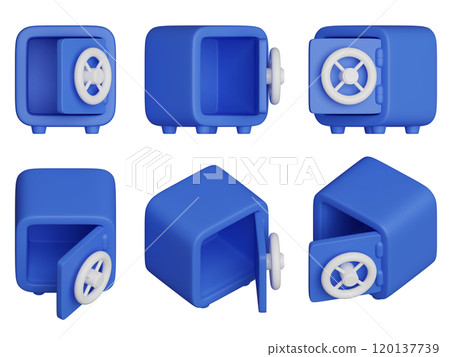 empty safe 3D icon graphic empty safe 3D icon graphic 120137739