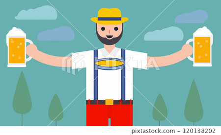 The Germany man with lederhosen The Germany man with lederhosen 120138202