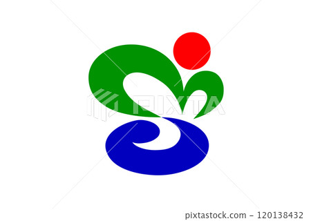 Flag of Munakata, Fukuoka 120138432