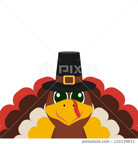 Turkey funny thanksgiving on white background Turkey funny thanksgiving on white background 120139651