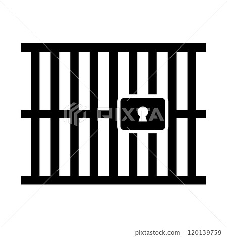 Jail Silhouette Prison Jail Silhouette Prison 120139759