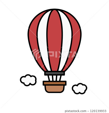 氣球和雲圖標 120139933