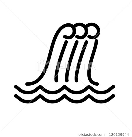 海嘯圖示簡單 120139944