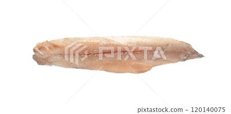 Dutch herring isolated, salted fish meat fillet, traditional maatjes, raw atlantic herring, matias Dutch herring isolated, salted fish meat fillet, traditional maatjes, raw atlantic herring, matias 120140075
