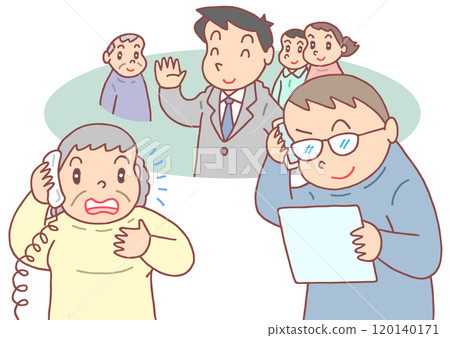 Social issues - Impersonation fraud, celebrity impersonation, cold calling, fraudulent calls, elderly 120140171