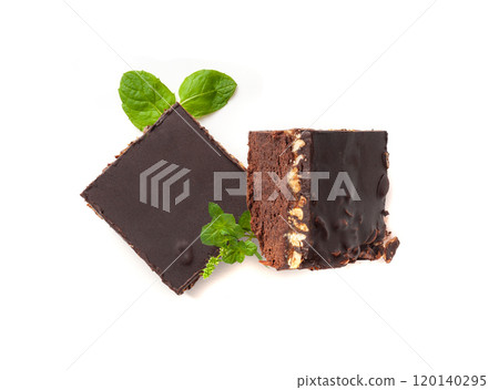 Nut Brownie, Homemade German Chocolate Cake, Chocolate Peanuts Cake, Brownie Square Piece 120140295