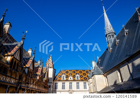 Hospices de Beaune, Burgundy, France, exteriors 120141589