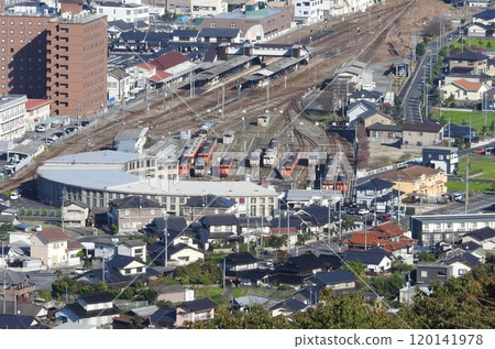 Tsuyama Manabi no Tetsudokan, a museum that exhibits railway-related things in Tsuyama: A distant view Tsuyama Manabi no Tetsudokan, a museum that exhibits railway-related things in Tsuyama: A distant view 120141978