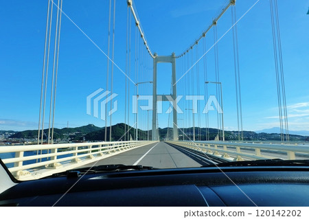 View of Shiratori Bridge from inside the train 120142202