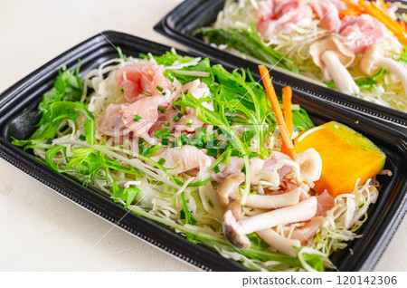 微波爐蒸蔬菜雞肉套餐 120142306