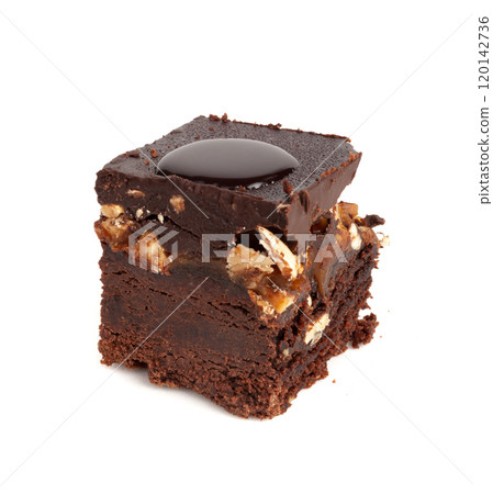 Nut Brownie, Homemade German Chocolate Cake, Chocolate Peanuts Cake, Brownie Square Piece 120142736