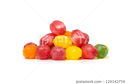 Hard Candy Isolated, Sour Hard Candies, Fruit Sugar Bonbon Pile, Colorful Lozenge, Color Candy Group Hard Candy Isolated, Sour Hard Candies, Fruit Sugar Bonbon Pile, Colorful Lozenge, Color Candy Group 120142759