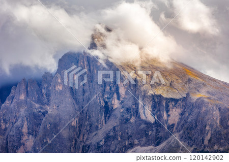 Sasso Piatto mount in Dolomites, Italy Sasso Piatto mount in Dolomites, Italy 120142902