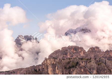 Italian Dolomite Alps mountains, Italy Italian Dolomite Alps mountains, Italy 120142935