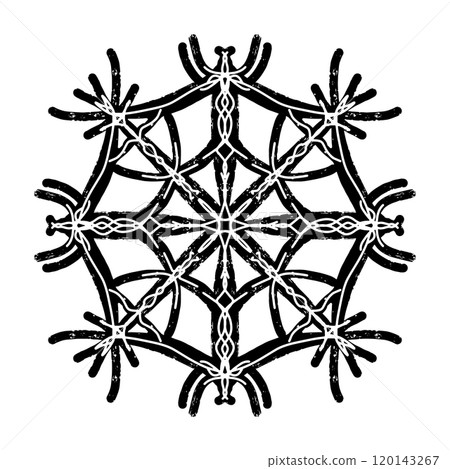 snowflake icon in outline style 120143267