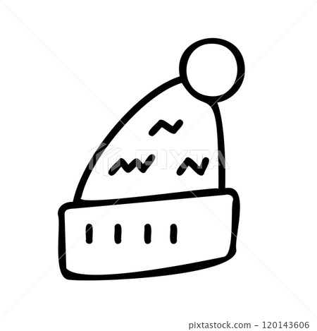 手繪帽子圖示。 120143606