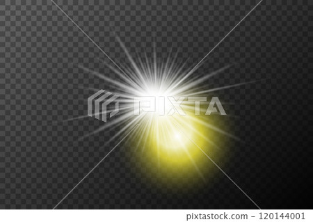 vector illustration of a bright sun vector illustration of a bright sun 120144001