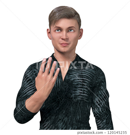 BANZSL sign number 4, computer illustration 120145235