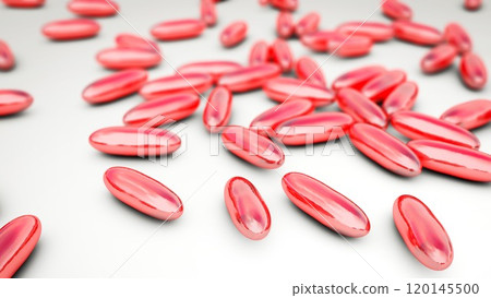 Red pills, 3D illustration Red pills, 3D illustration 120145500