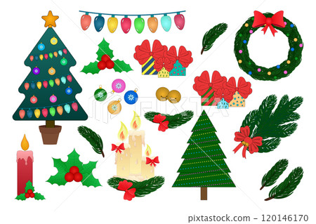 Christmas Tree and Holiday Decoration Set Christmas Tree and Holiday Decoration Set 120146170
