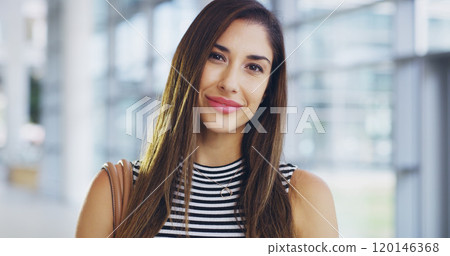 Im making my mark in the business world. Cropped shot of a confident young businesswoman working in a modern office. 120146368